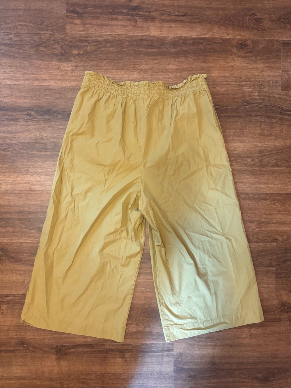 Madewell Women’s XXL Khaki Pull On Pants Elastic Waist Wide Leg - Picture 5 of 5